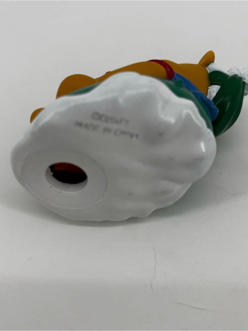 Vintage~Disney's Winnie The Pooh Baby Vinyl Christmas Toy‎ Collectible